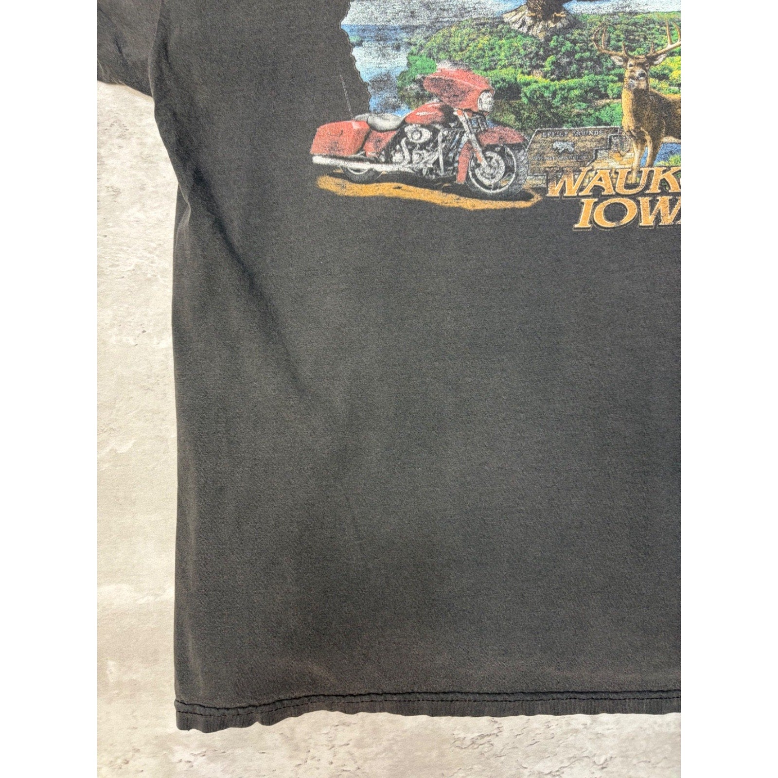 Vintage Harley Davidson Steampunk Spellout Graphic T-Shirt Size XL