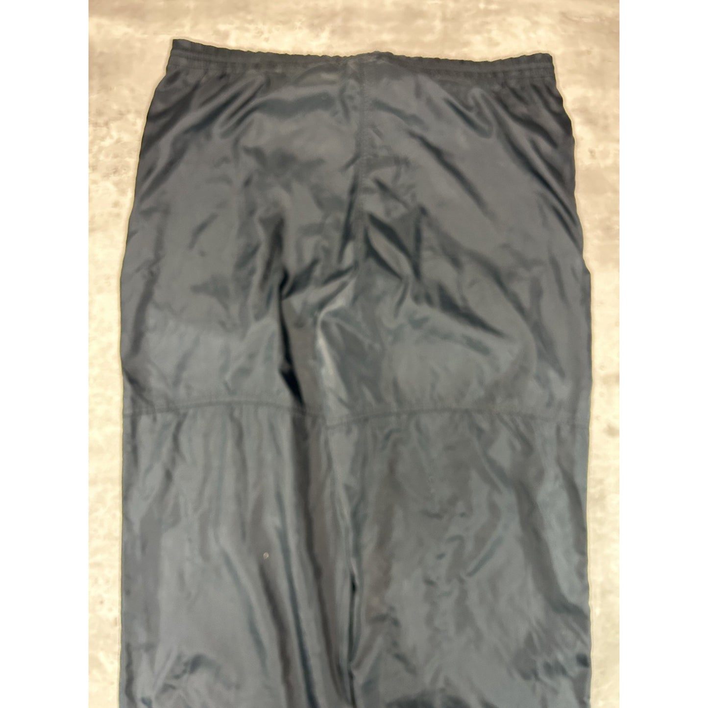 Vintage 80s/90s Nike Tonal Embroidered Logo Nylon Track Pants Size Medium