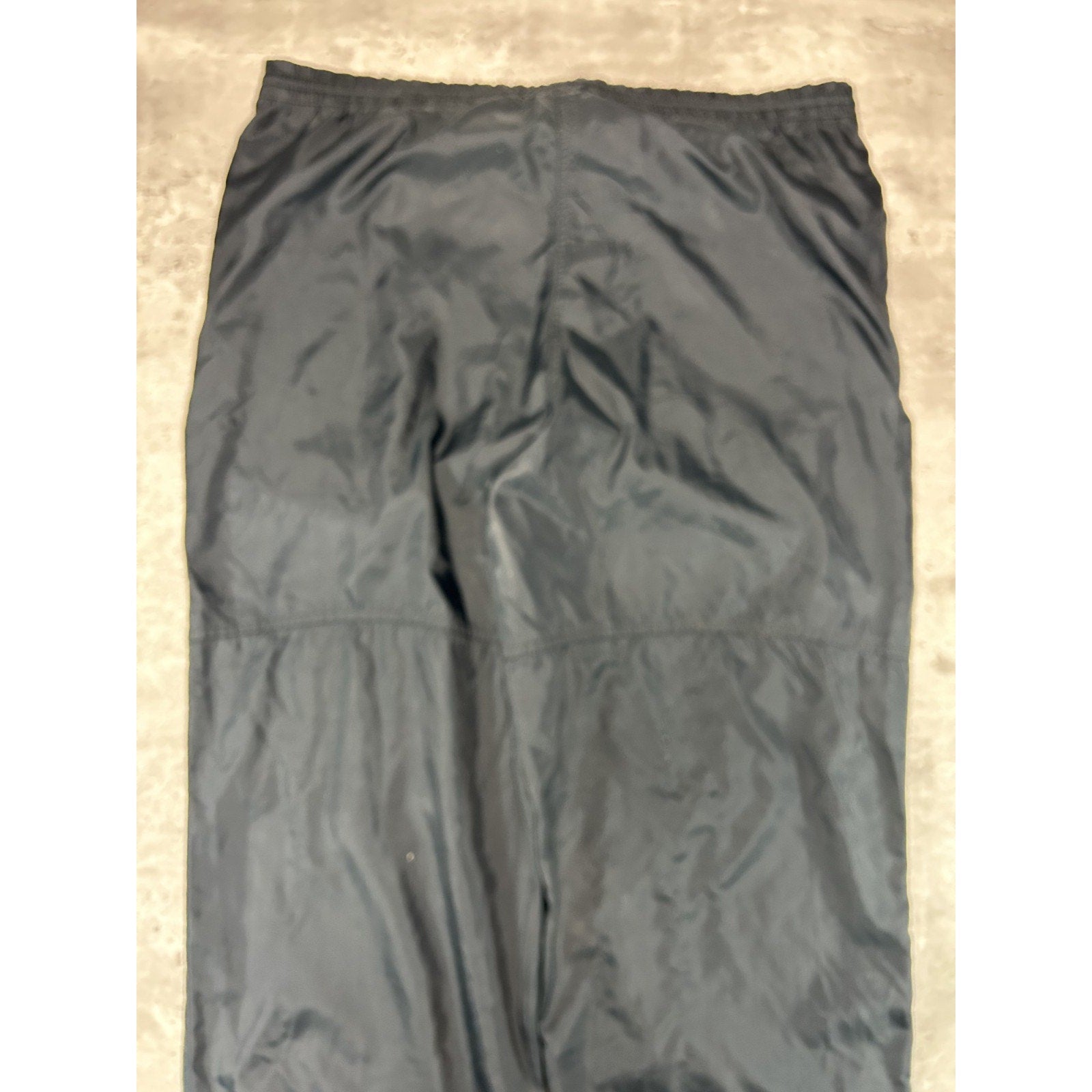 Vintage 80s/90s Nike Tonal Embroidered Logo Nylon Track Pants Size Medium