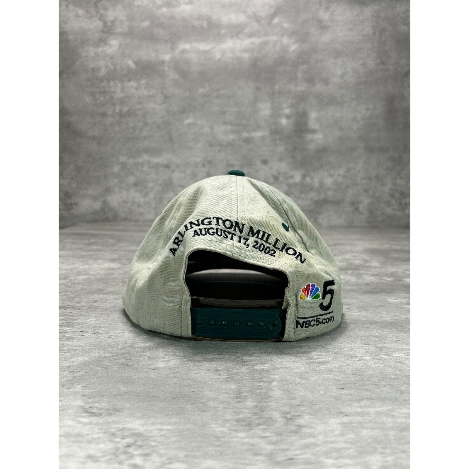 Vintage 90s Arlington Park Embroidered Spellout Two Tone Snapback Hat OSFA