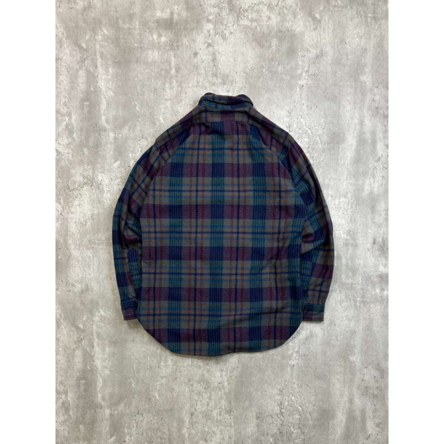 Vintage 90s Pendleton Plaid Print Long Sleeve Button Up Shirt Size Medium
