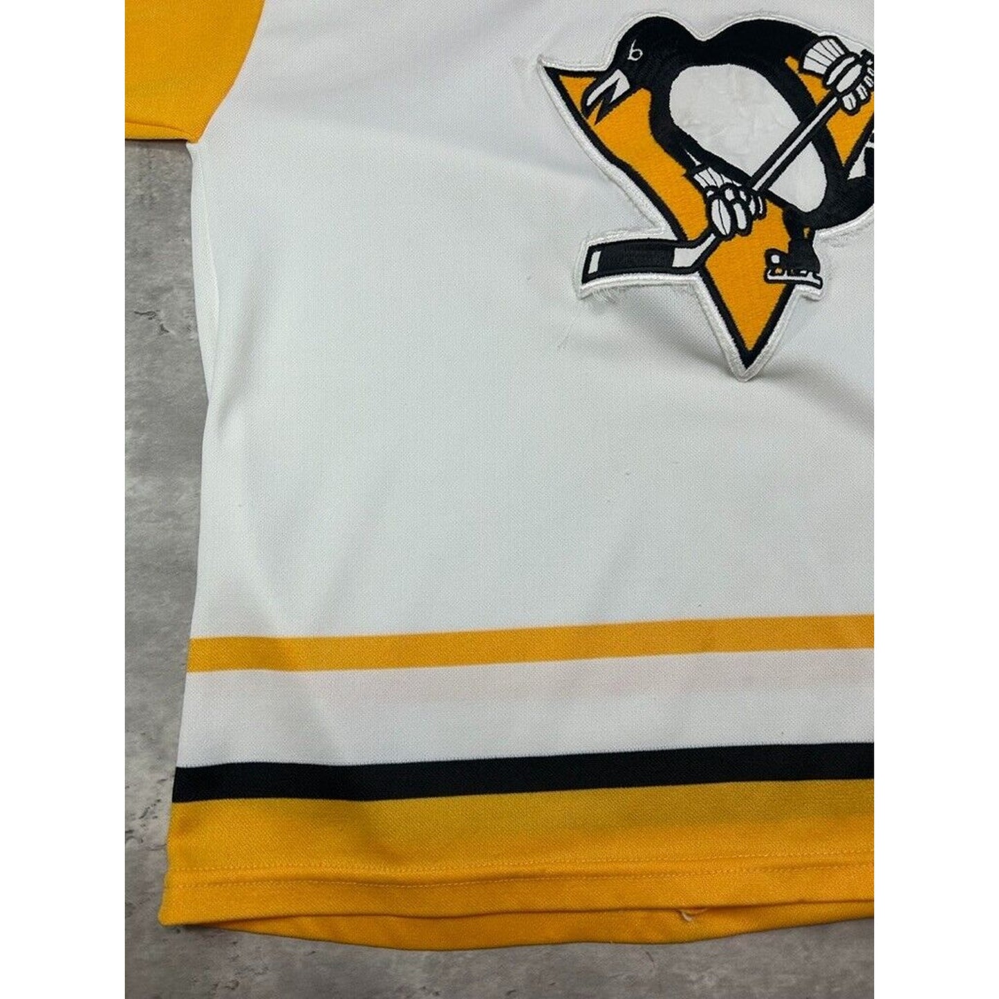 Vintage 1990s Pittsburgh Penguins NHL CCM Maska Stitched Hockey Jersey Size Large