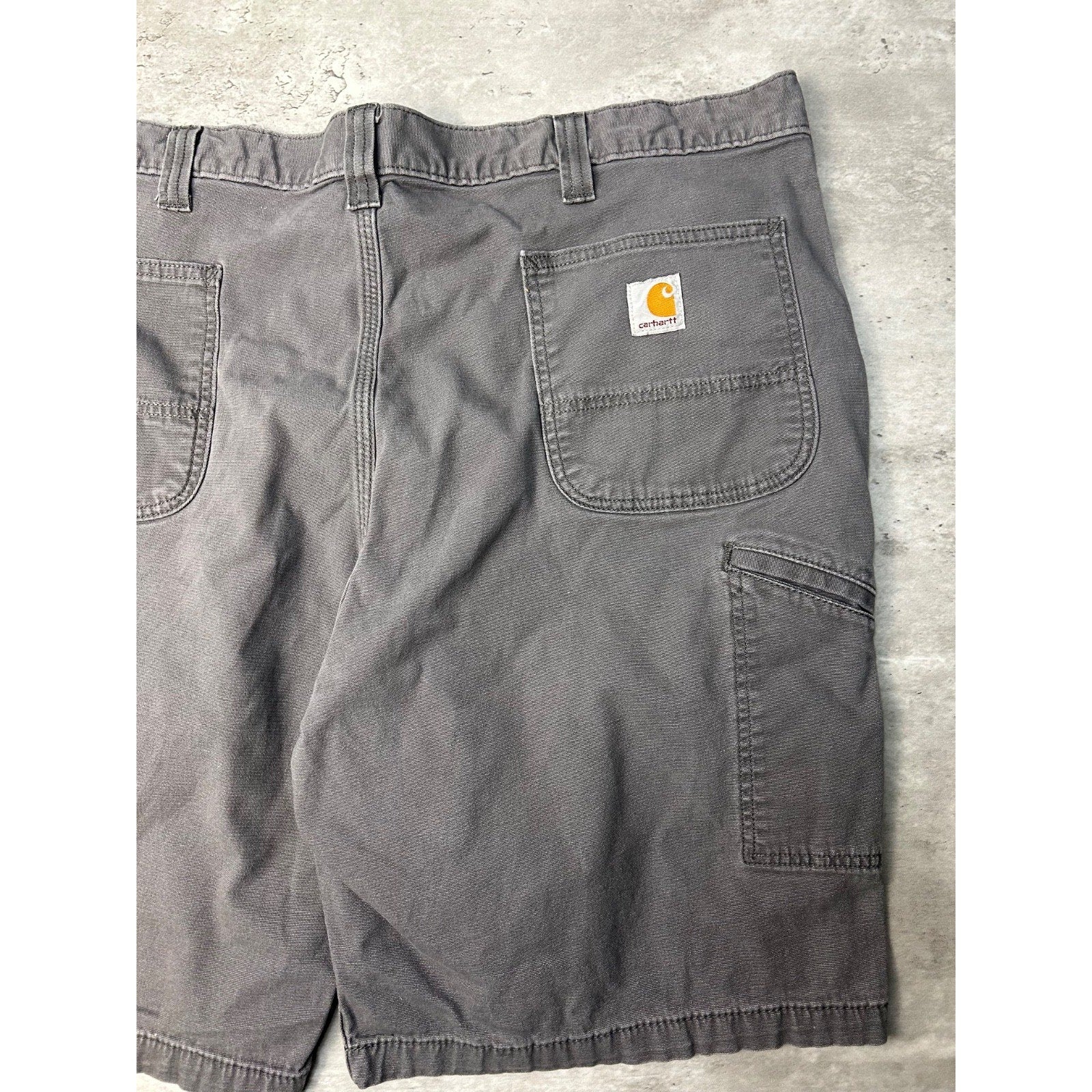 Carhartt Relaxed Fit Canvas Workwear Gray Five Pocket Pants Size 41
