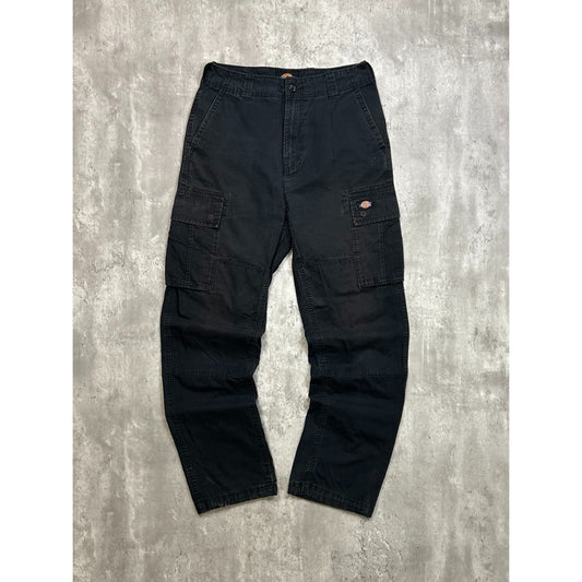 Vintage Dickies Canvas Ripstop Workwear Black Cargos Pants Size 30