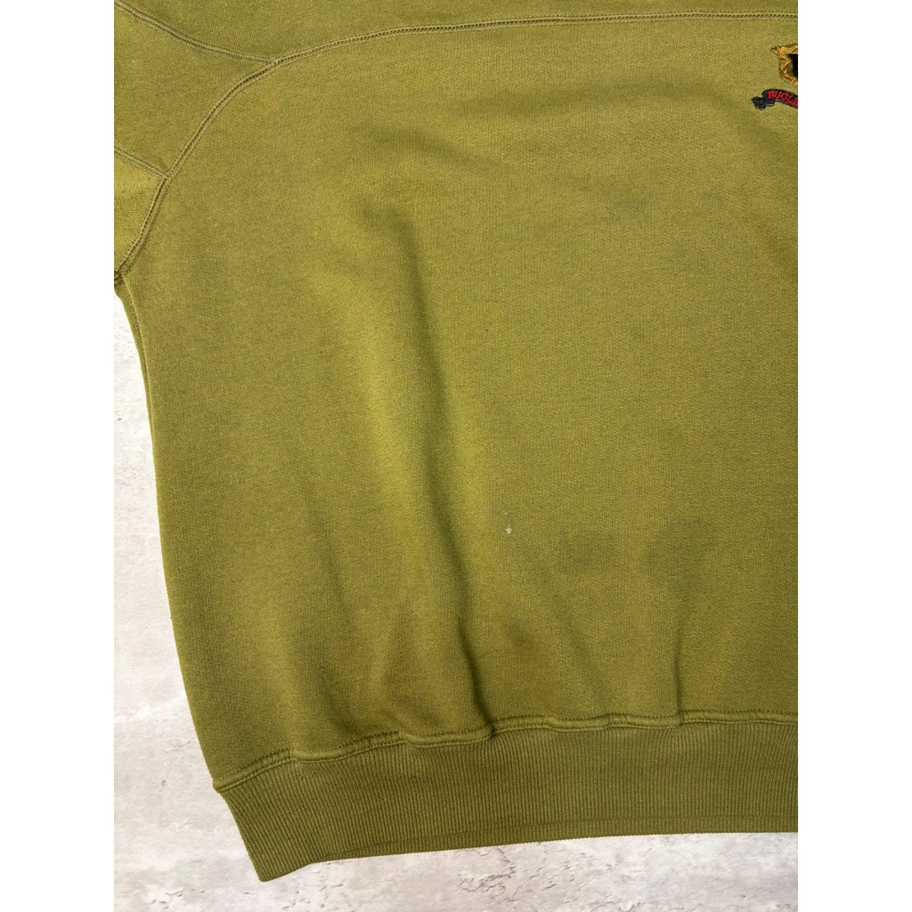 Vintage 90s Bugle Boys Embroidered Crest Earth Tone Sweatshirt Size Medium
