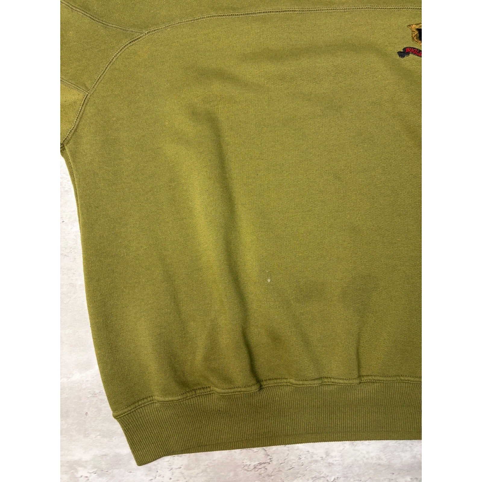 Vintage 90s Bugle Boys Embroidered Crest Earth Tone Sweatshirt Size Medium