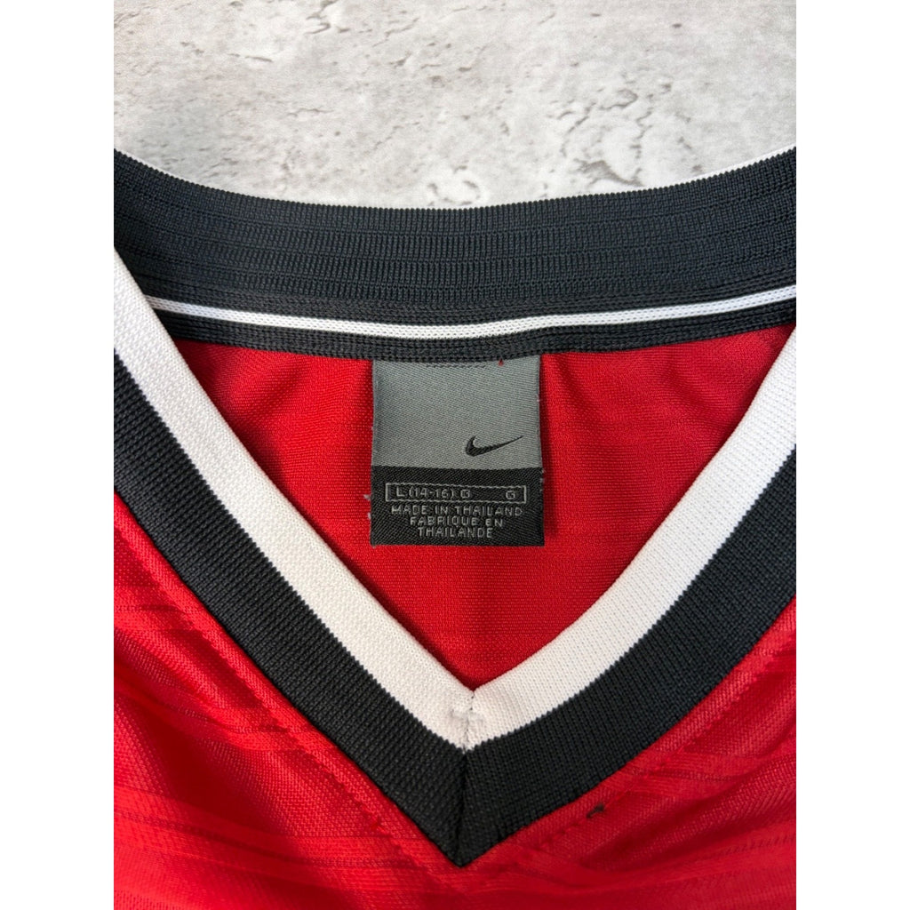 Vintage 2000s Nike Embroidered Swoosh Nike YOUTH Soccer Jersey Size Large