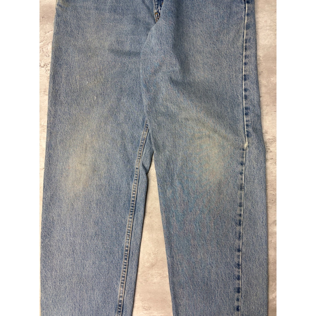 Vintage 90s Levis 550 Red Tab Light Wash Denim Pants Size 34
