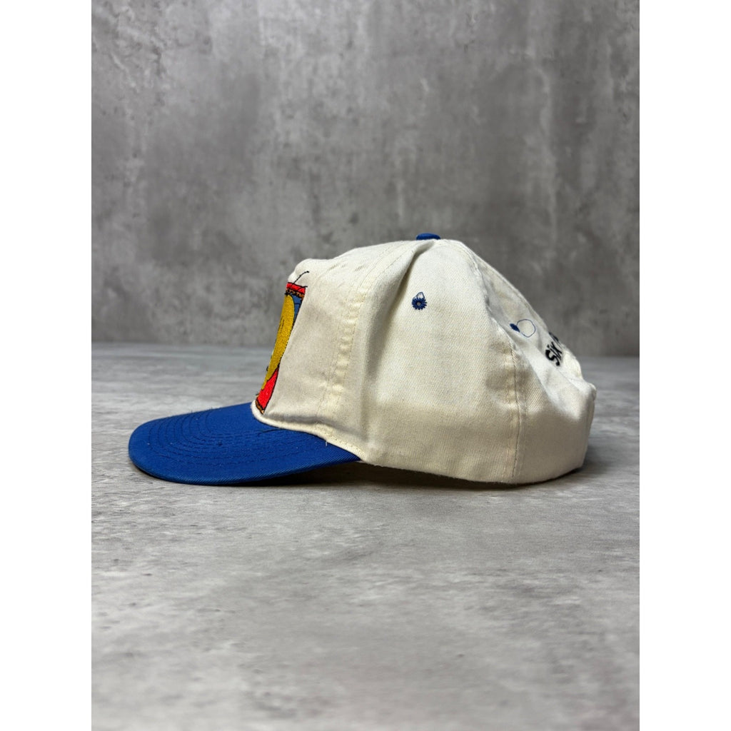 Vintage 90s Looney Tunes Tweety Embroidered Graphic Snapback Hat OSFA
