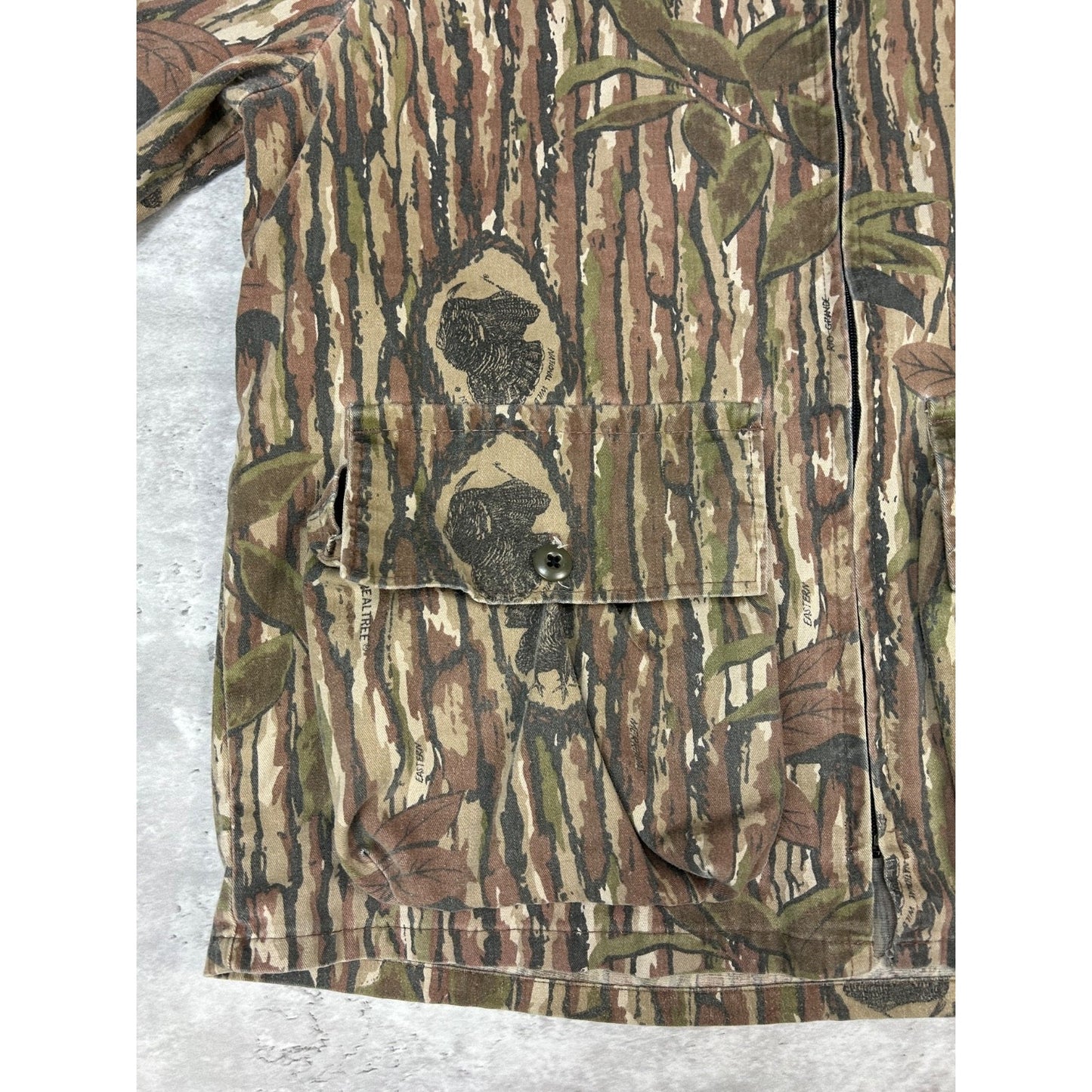 Vintage 80s/90s 10x Realtree Rio Grande Camo Hunting Jacket Size Large