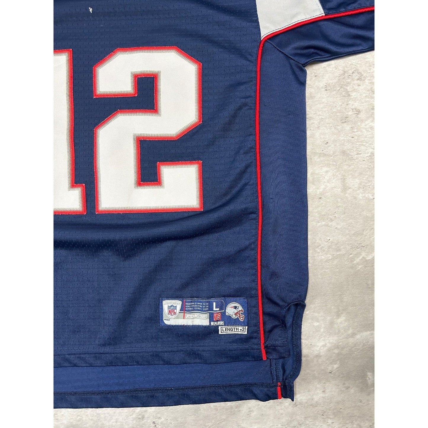 Tom Brady #12 New England Patriots NFL Reebok Football Jersey YOUTH Size Large