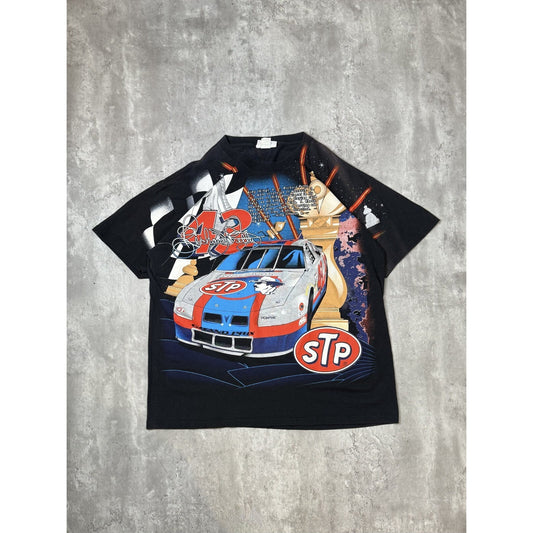 Vintage 90s Richard Petty #43 STP Racing Nascar All Over Print T-Shirt Sz XL
