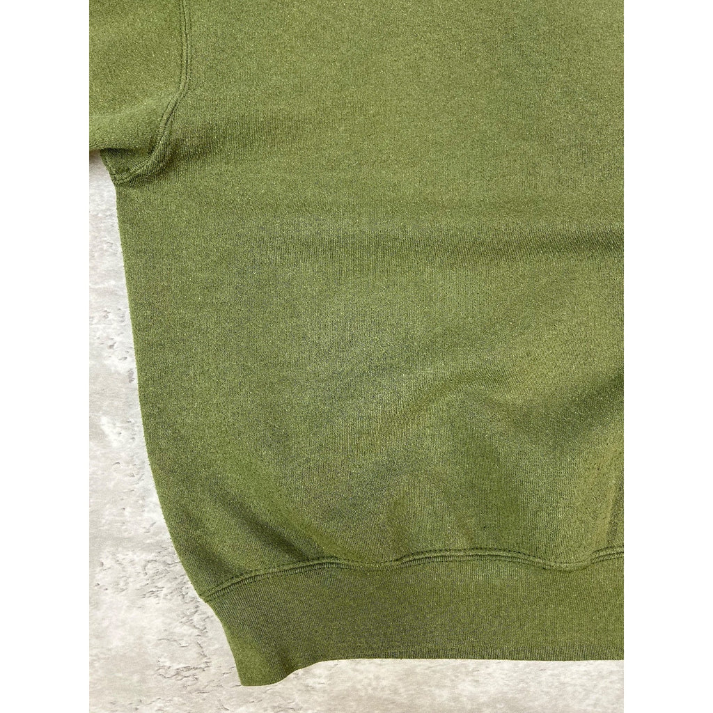 Vintage US Military USMC Graphic Crest Spellout Crewneck Sweatshirt Size Medium