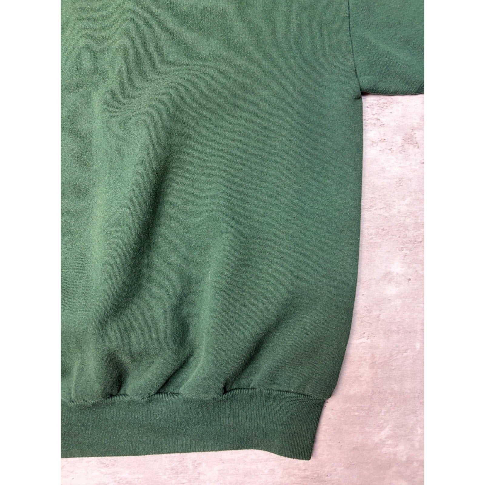 Vintage 90s Golf Embroidered Plaid Spellout Graphic Green Sweatshirt Size XL