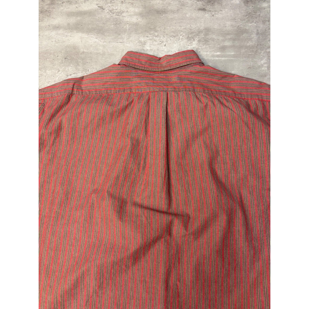 Vintage Polo Ralph Lauren Embroidered Pony Cropped Button Up Shirt Size XL