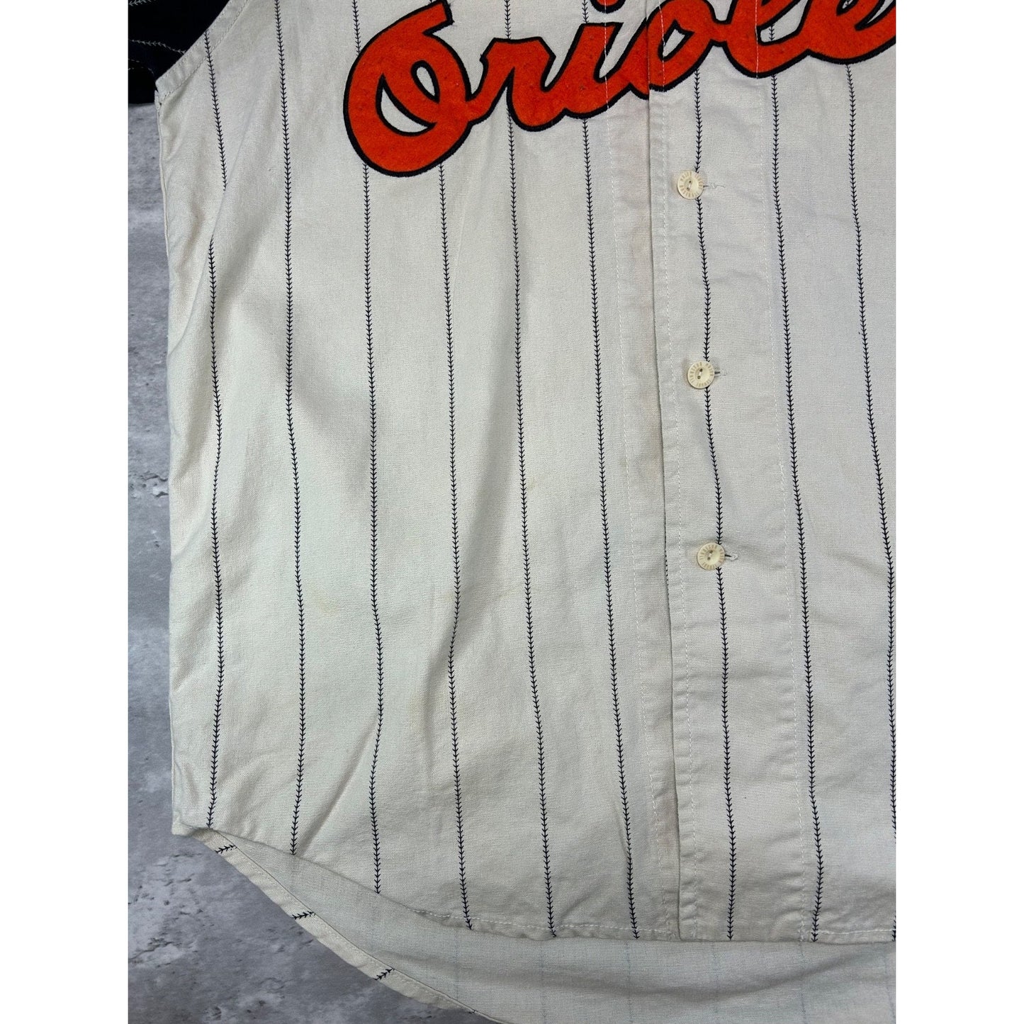 Vintage 90s Brooks Robinson #5 Baltimore MLB Orioles Retro Stitched Jersey Large
