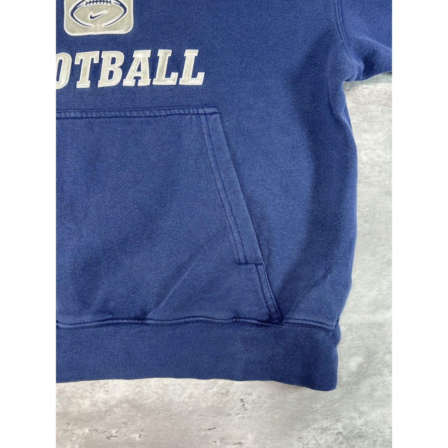 Vintage 2000s Nike Football Graphic Hooded Sweatshirt Size YOUTH XL