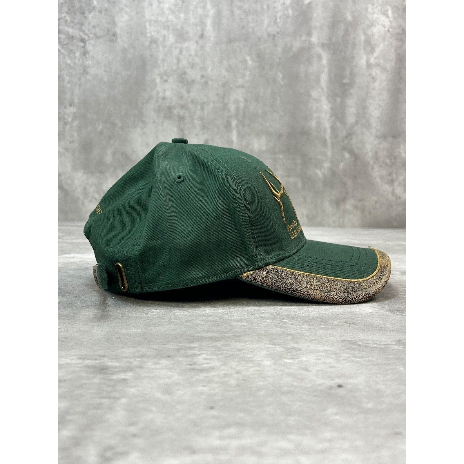 Vintage Rocky Mountain Elk Foundation Embroidered Strapback Hat OSFA