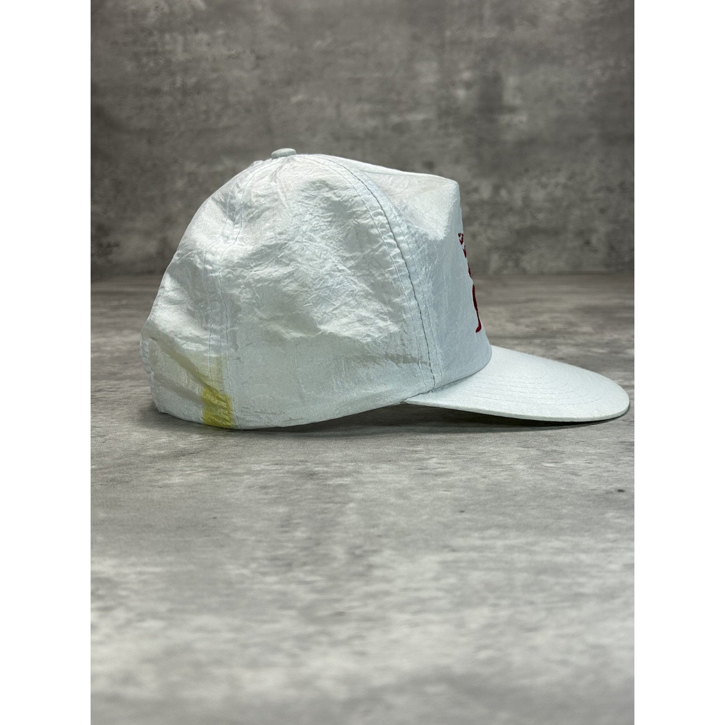 Vintage 80s/90s Snowbirds Embroidered Spellout Nylon Snapback Hat OSFA