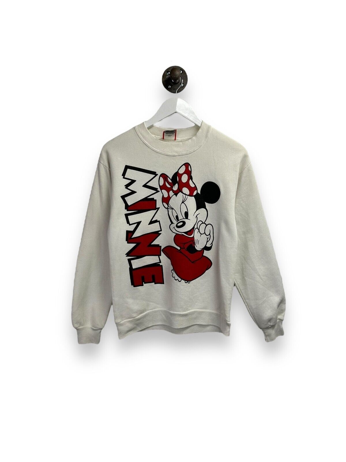 Vintage 90s Disney Minnie Mouse Front & Back Cartoon Graphic Sweatshirt Small