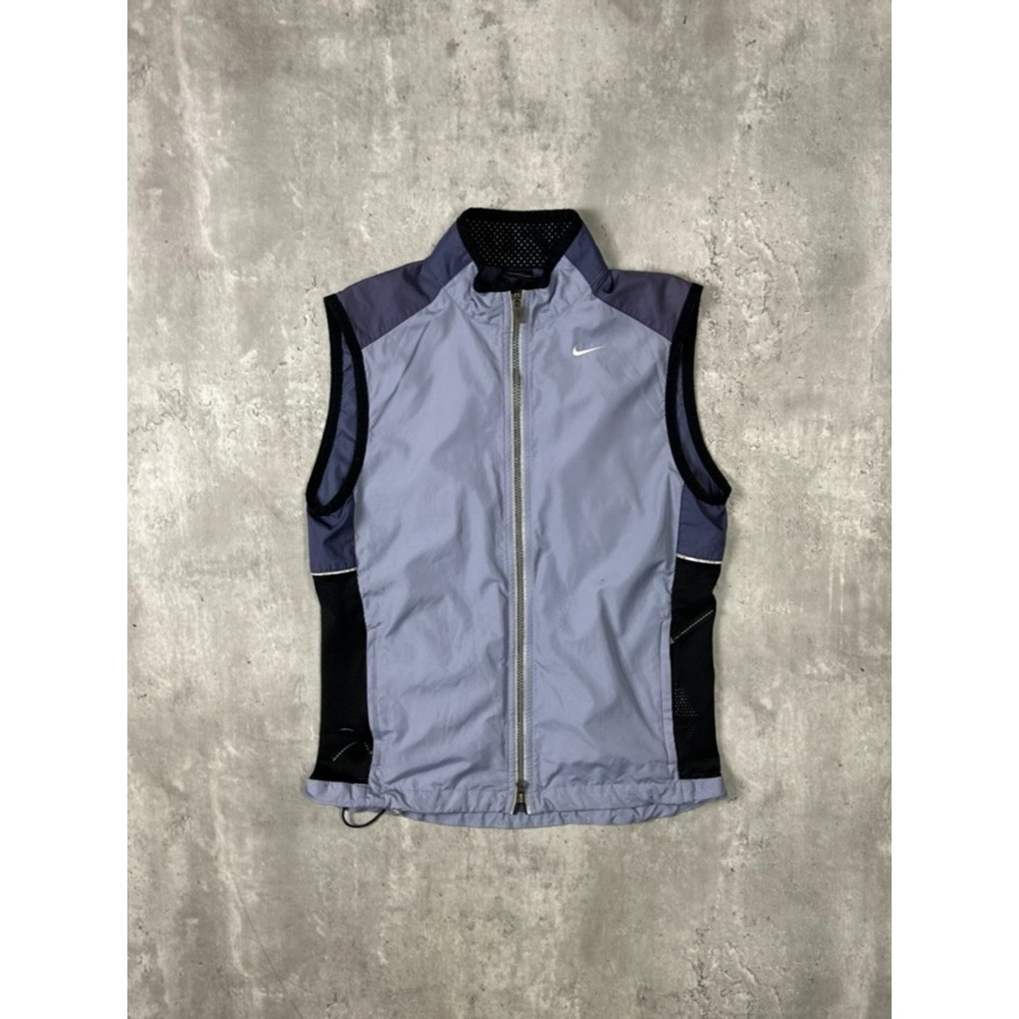 Vintage 2000s Nike Embroidered Swoosh Lightweight Full Zip Vest Sz Medium YOUTH