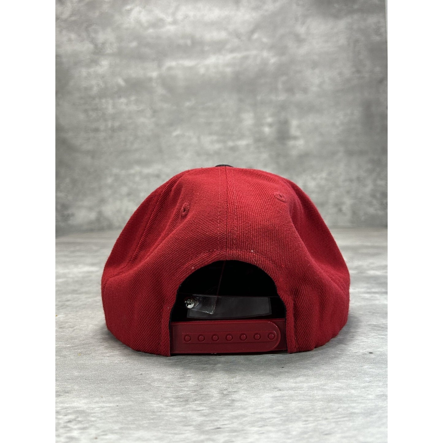 Vintage 90s Malcolm X Embroidered X Two Tone Snapback Hat OSFA Red/Black