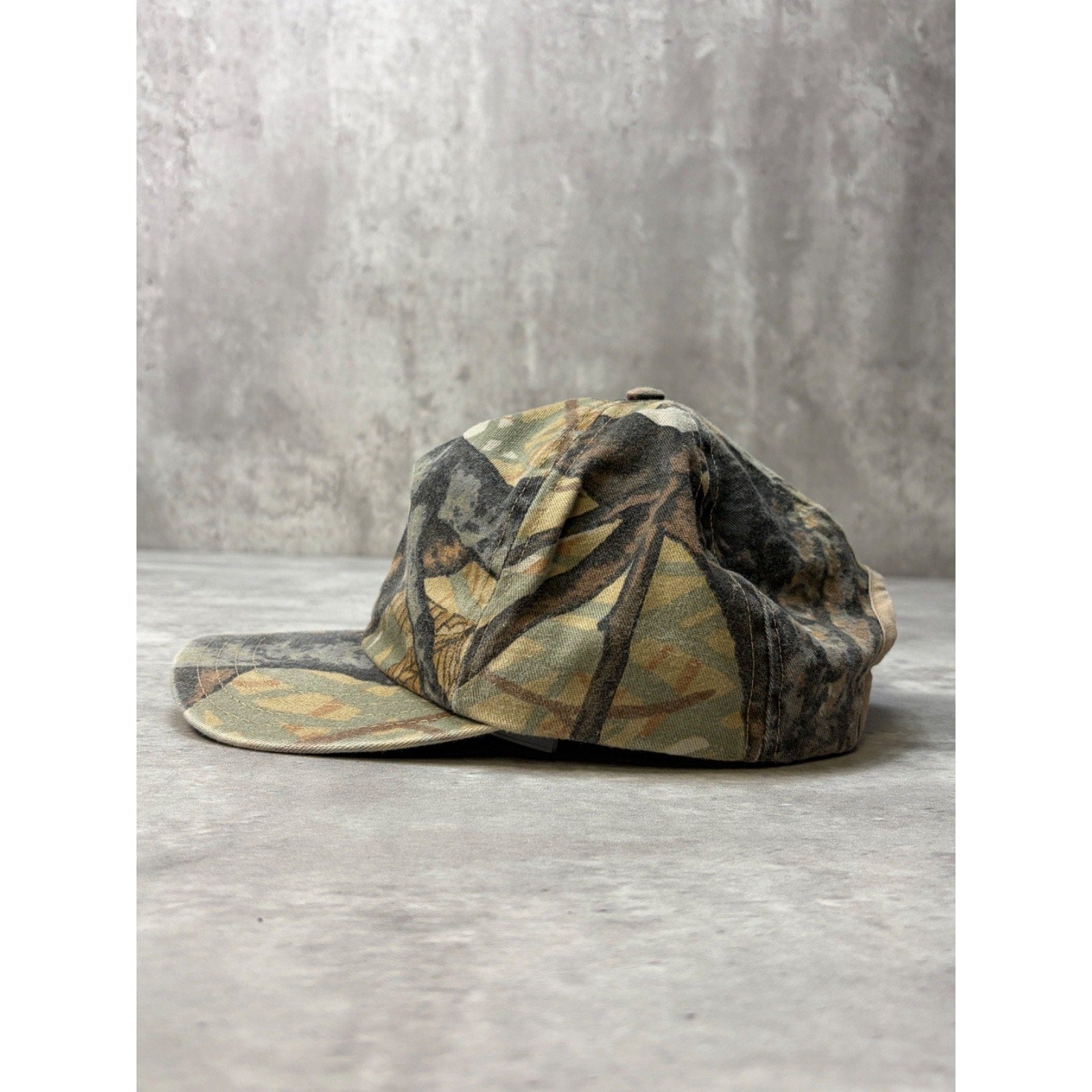 Vintage Blank Tree Camo Hunting Snapback Hat OSFA