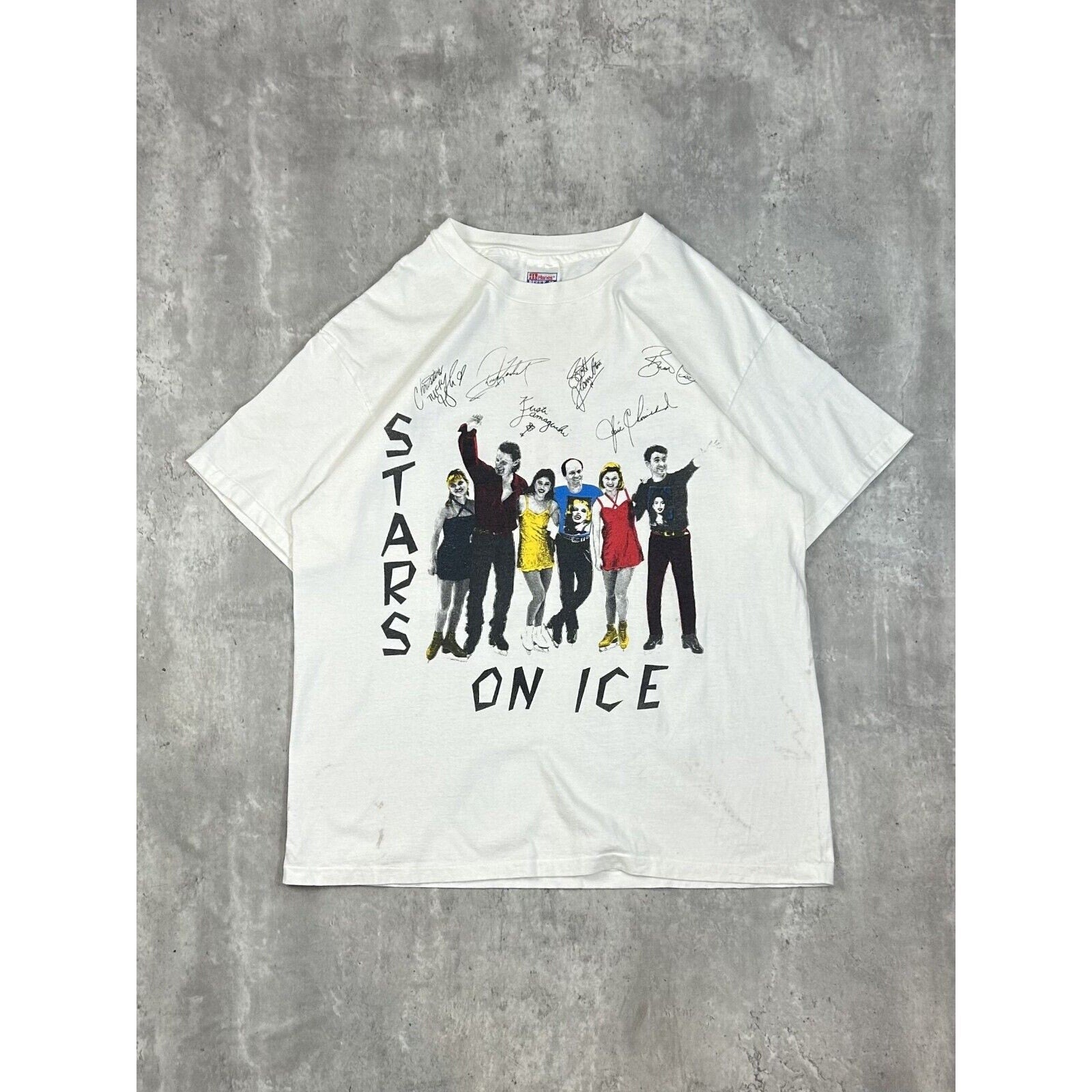 Vintage 90s Stars On Ice Get What You Need Music Graphic T-Shirt Size XL