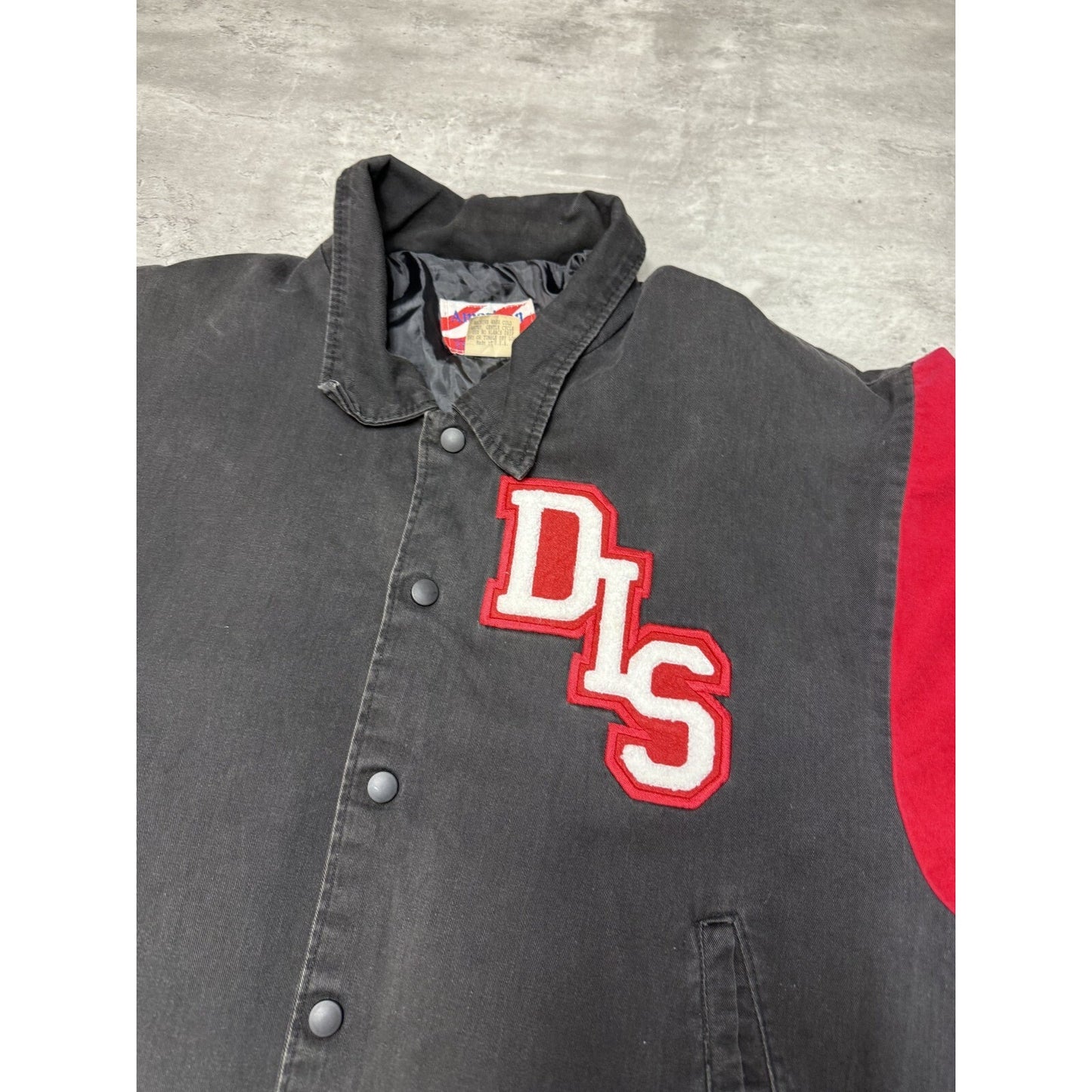 Vintage 90s Daytona Speedway Embroidered Varsity Style Bomber Jacket Size Large