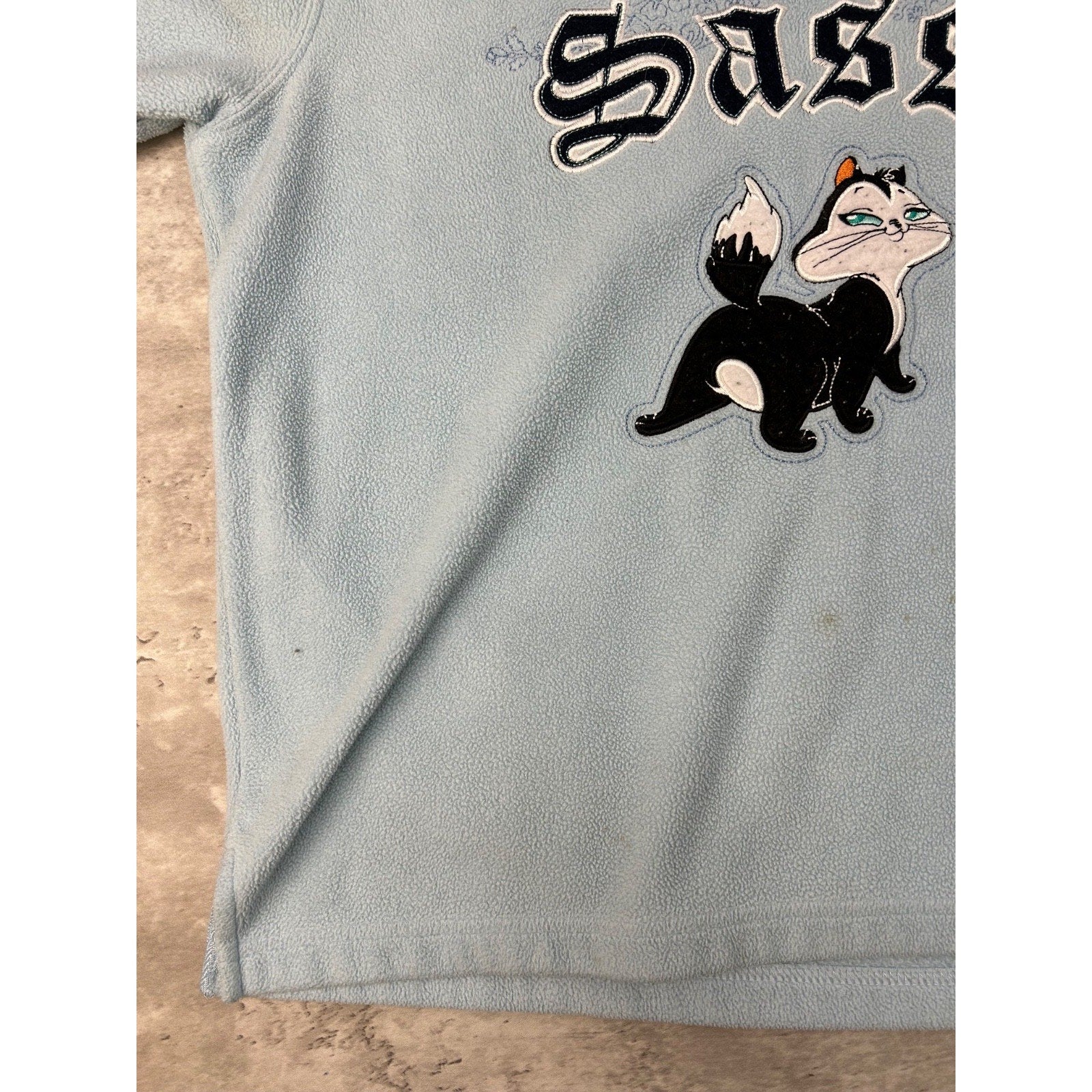 Vintage Looney Tunes Penelope Pussycat Fleece Tv Show Sweatshirt Size Large