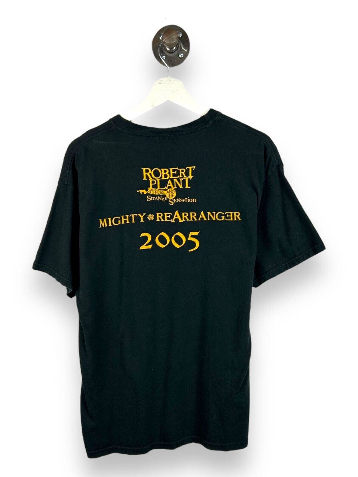 Robert Plant Mighty Rearrangers Rock Music Tour T-Shirt Size Large Black