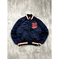 Vintage 90s Minnesota Twins MLB Embroidered Starter Satin Bomber Jacket Size XL