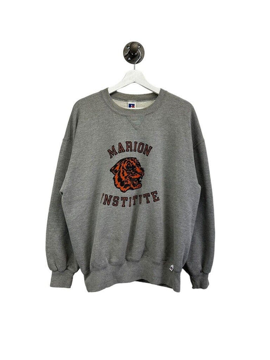 Vintage 90s Marion Institute Graphic Collegiate Russel Athletic Sweatshirt XL