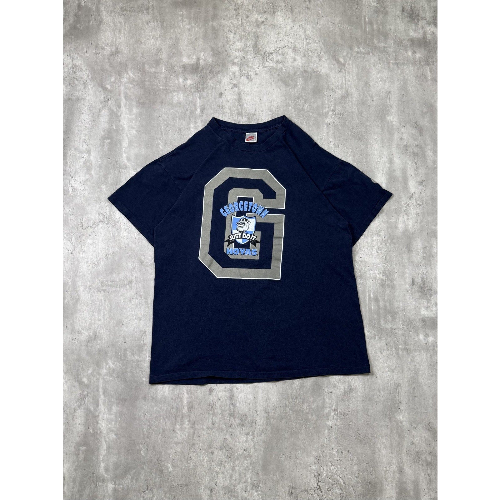 Vintage 80s/90s Georgetown Hoyas NCAA Nike Graphic T-Shirt Size XL