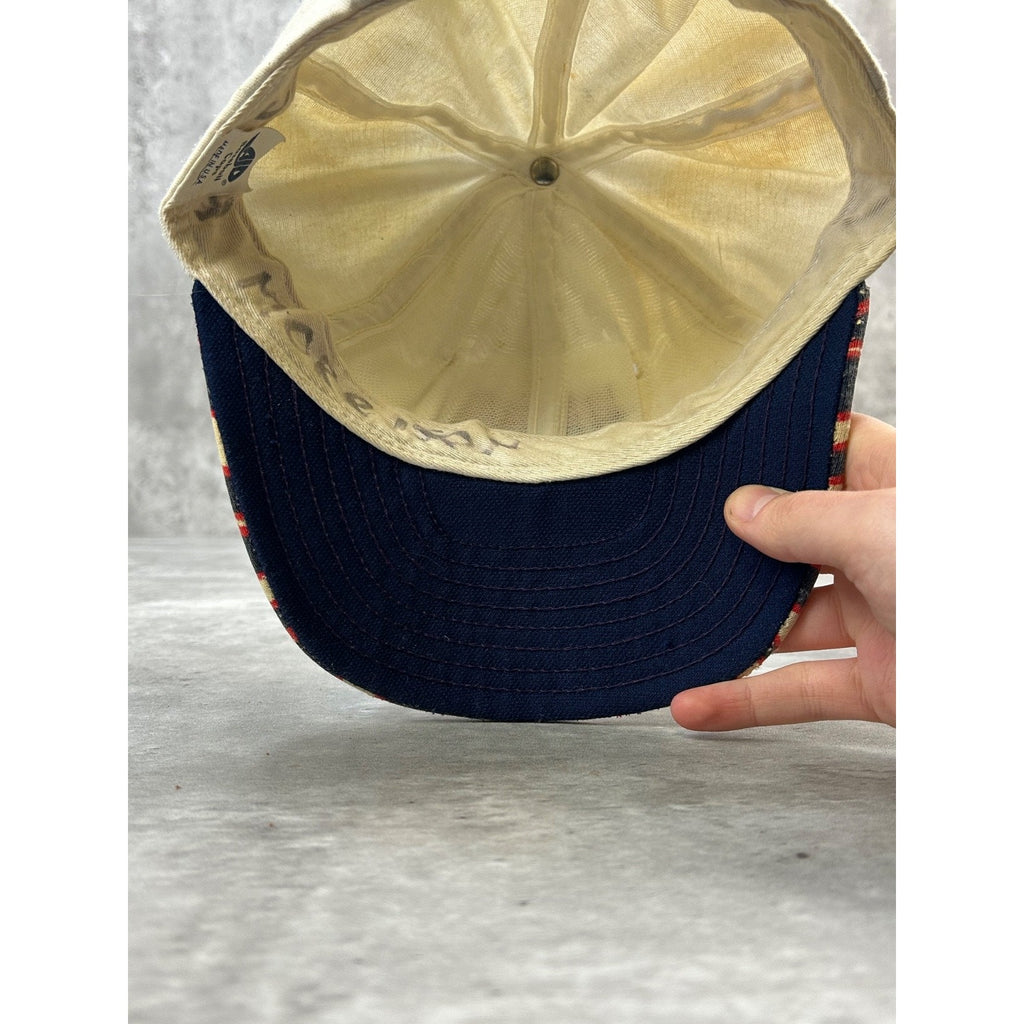 Vintage 90s USA Basketball Dream Team Embroidered Snapback Hat OSFA