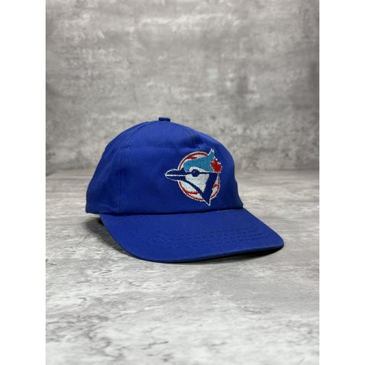 Vintage 90s Toronto Blue Jays MLB Embroidered Logo Baseball Snapback Hat OSFA