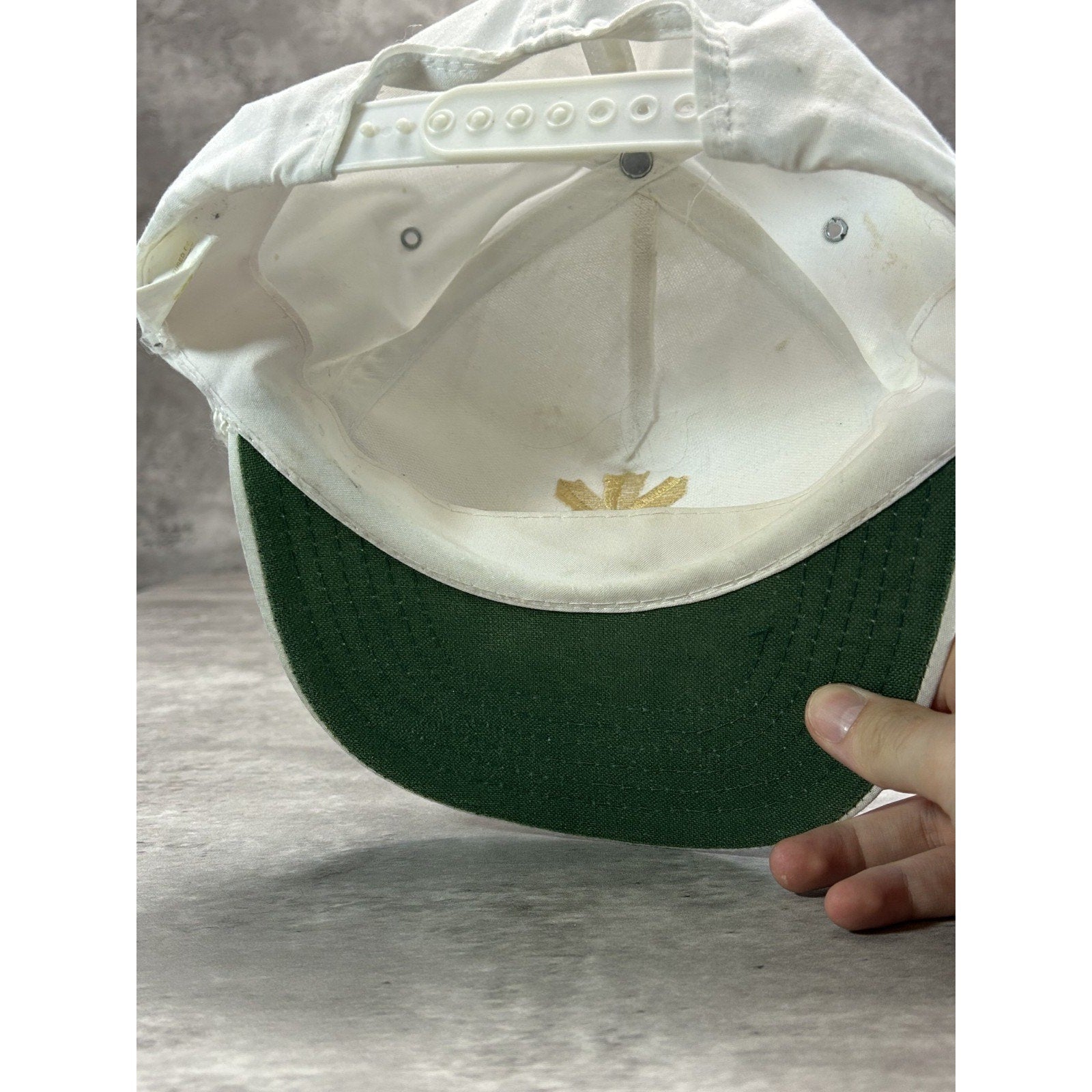 Vintage 90s Molson Canadian Embroidered Spellout Beer Promo Snapback Hat OSFA