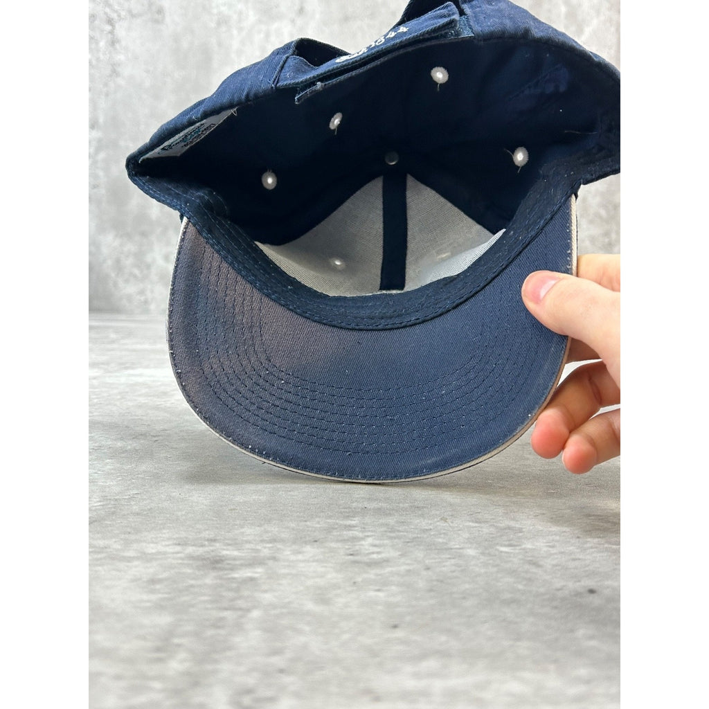 Vintage Pabst Blue Ribbon Embroidered Logo Beer Promo Strapback Hat OSFA