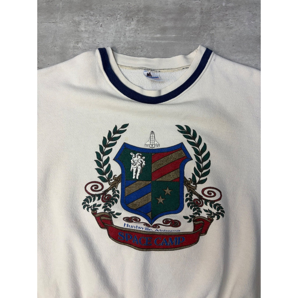 Vintage 80s/90s Alabama Space Camp Graphic Crest Sweatshirt Size XL
