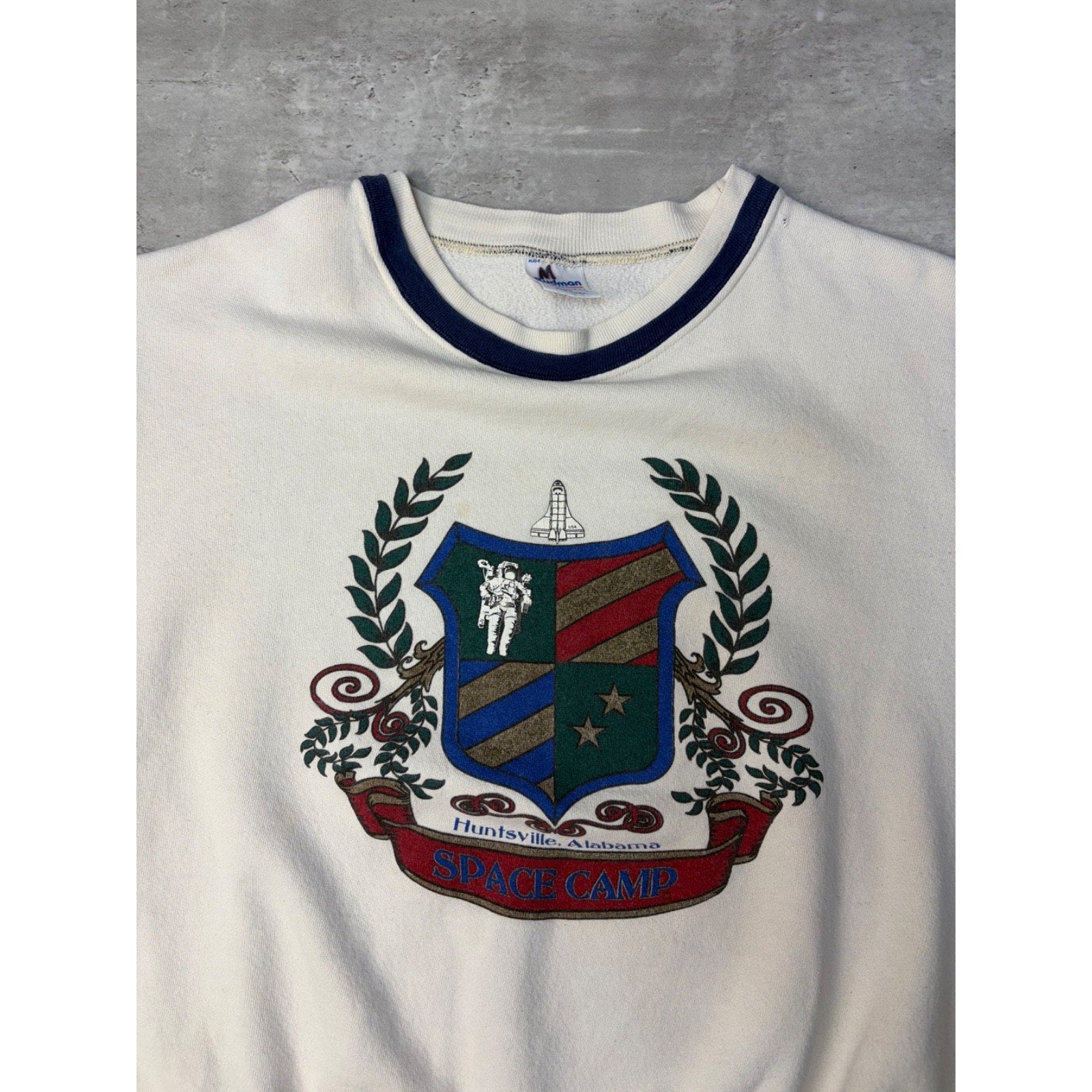 Vintage 80s/90s Alabama Space Camp Graphic Crest Sweatshirt Size XL