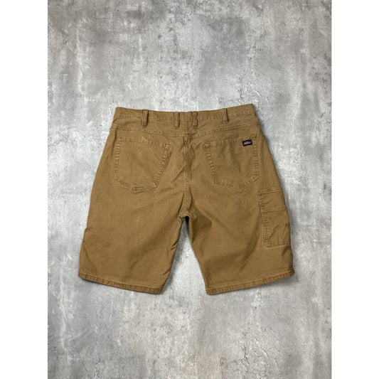 Vintage Dickies Canvas Workwear Five Pocket Shorts Size 38 Beige