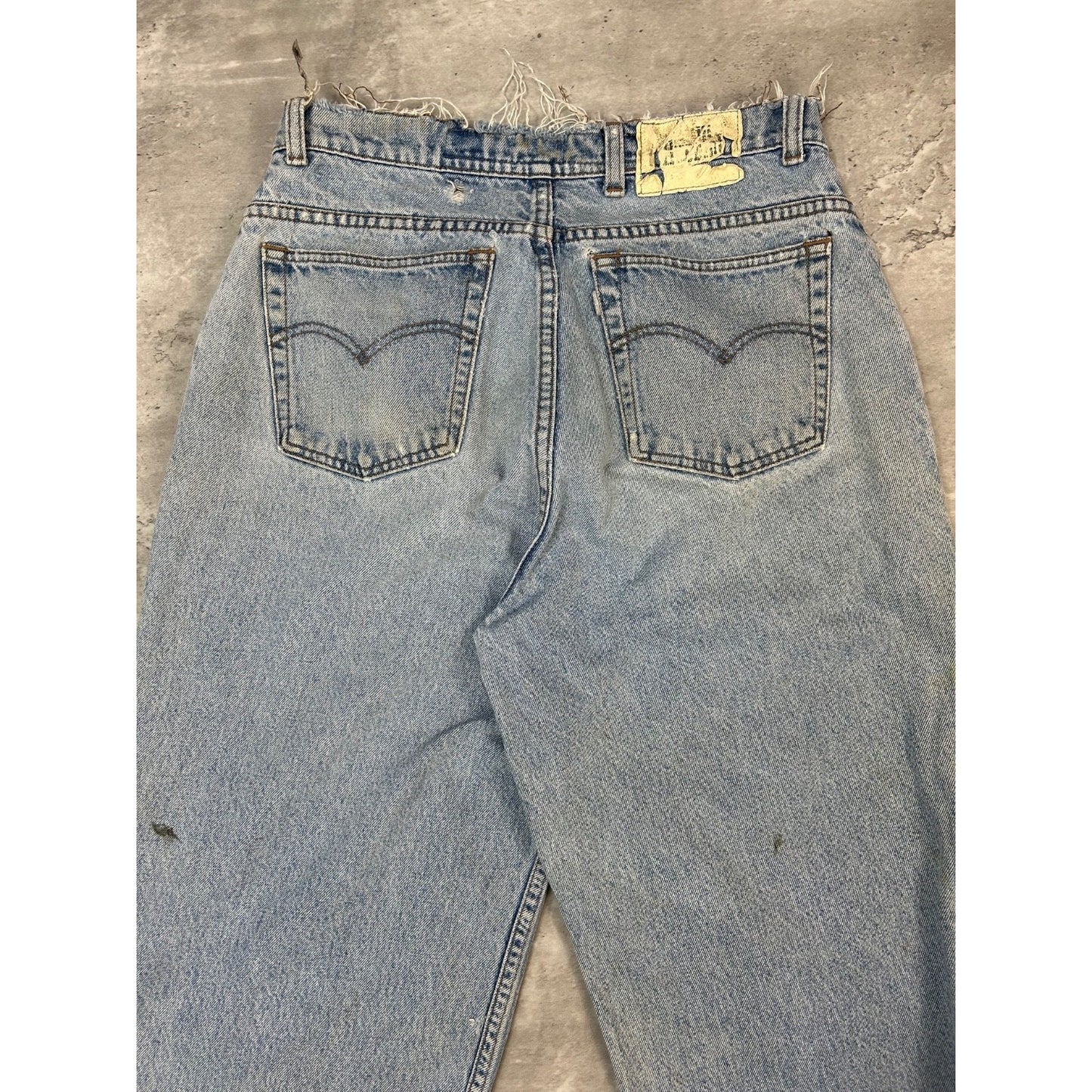 Vintage Y2K Levis Silvertab Baggy Fit Light Wash Denim Pants Size 30 Blue