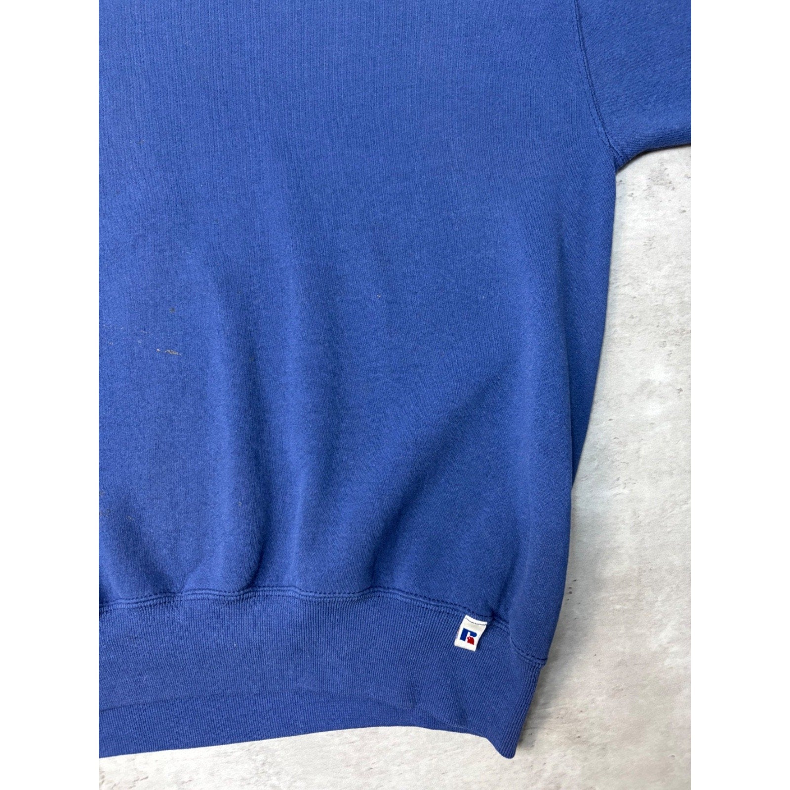 Vintage 90s Russell Athletics Blank Pullover Blue Crewneck Sweatshirt Size 2XL