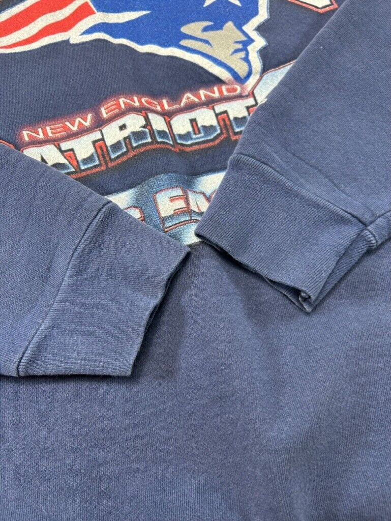 VTG 1996 New England Patriots NFL AFC Division Champs Starter Sweatshirt Sz L