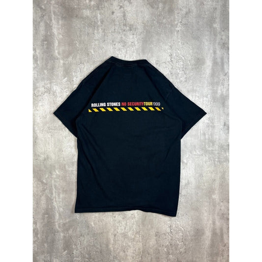 Vintage 1999 Rolling Stones No Security Tour Rock Music Band T-Shirt Size Large
