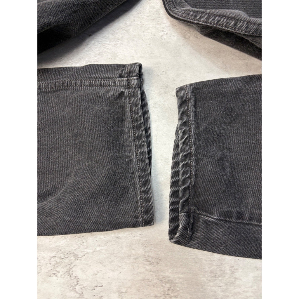 Vintage Levis 560 Red Tab Loose Fit Black Wash Denim Pants Size 39