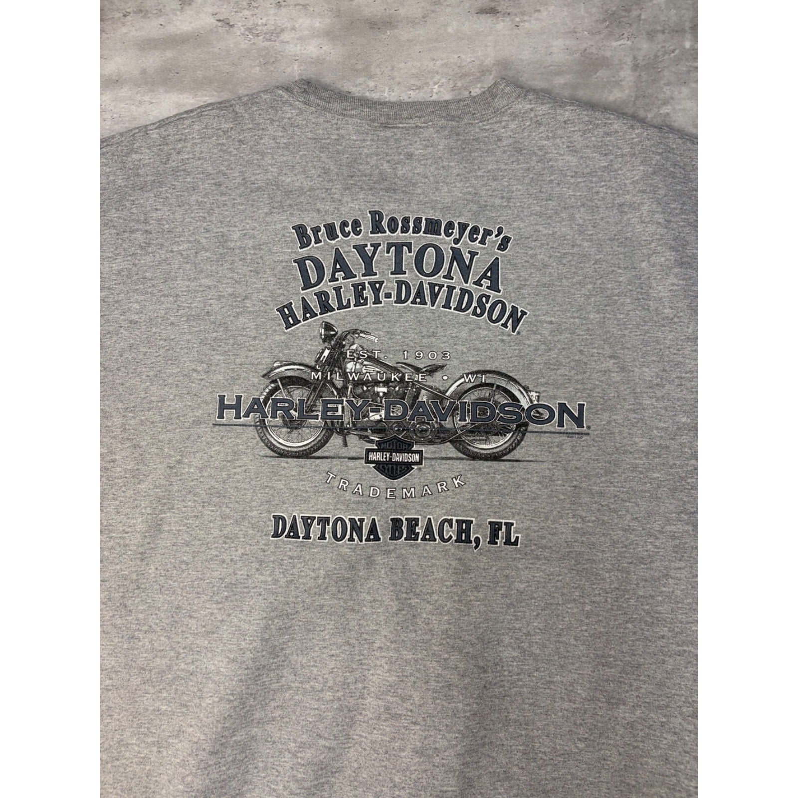 Harley Davidson Ride With Pride Graphic Spellout Crewneck Sweatshirt Size 2XL