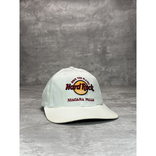 Vintage Hard Rock Cafe Niagara Falls Embroidered Logo Snapback Hat OSFA