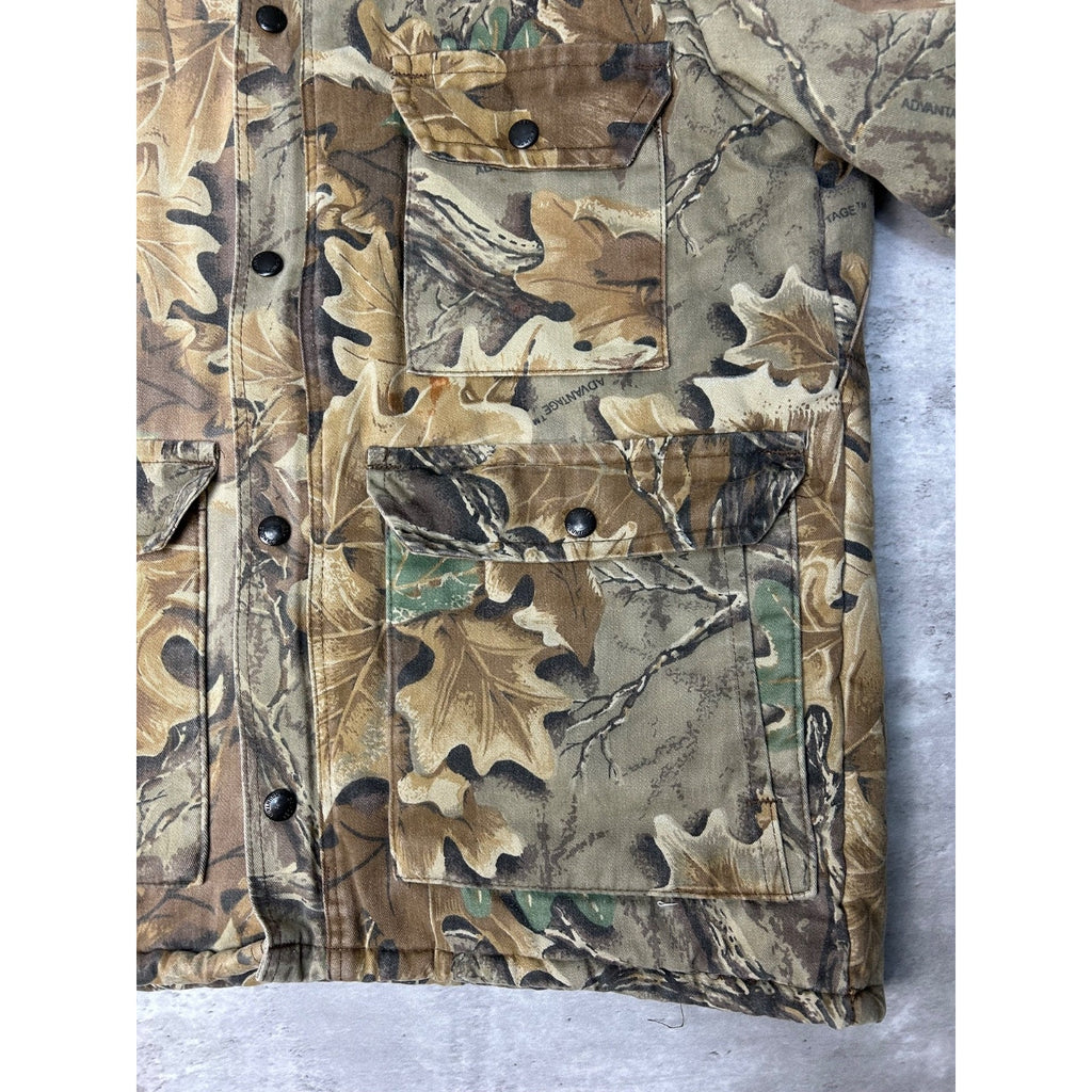 Vintage 90s Gander Mountain Advantage Camo Insulated Hunting Jacket Size Large