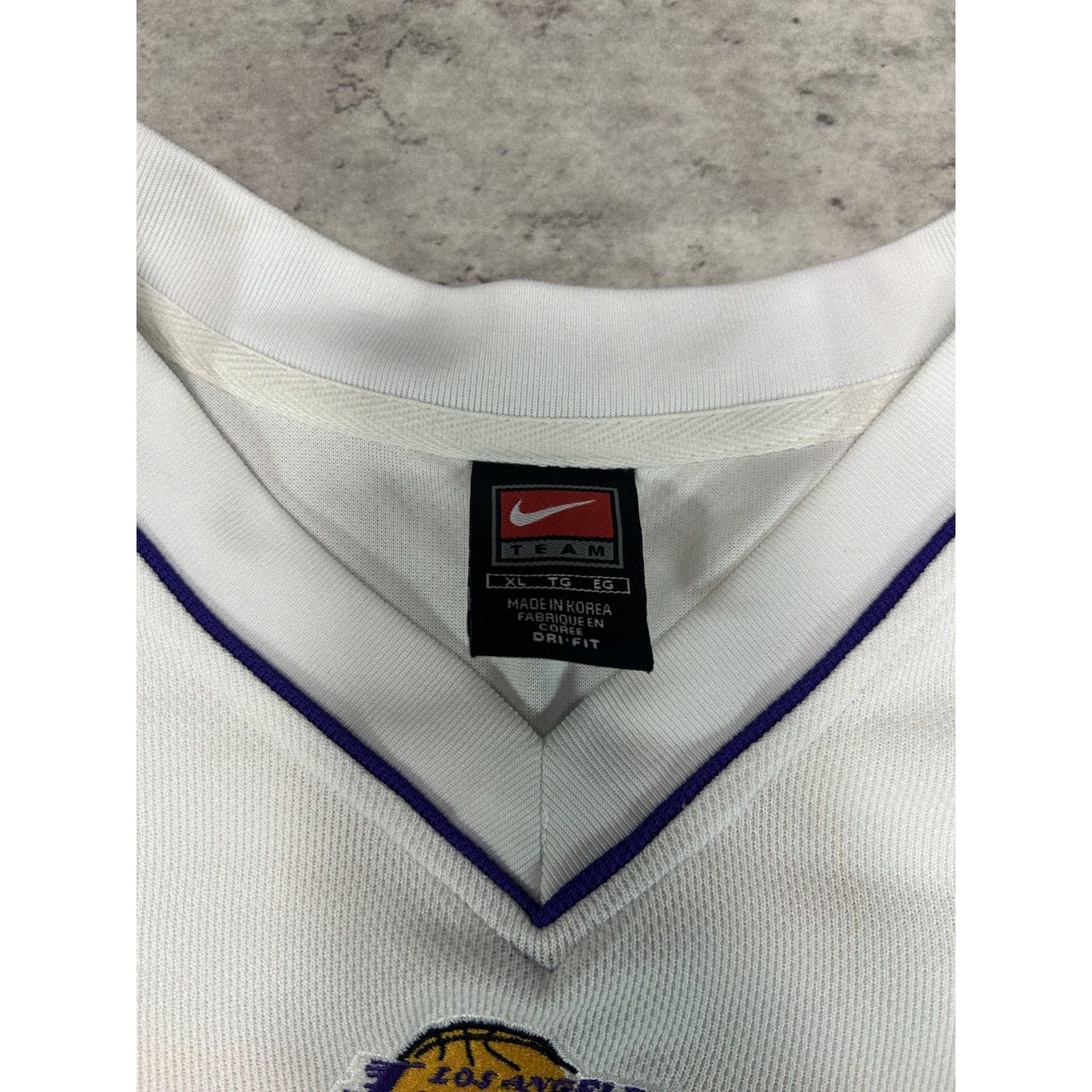 Vintage 2000s Los Angeles Lakers NBA Long Sleeve Practice Jersey Size XL